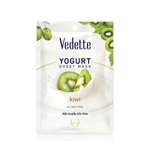 Mặt nạ sữa chua kiwi Vedette Kiwi Yoghurt Mask Sheet