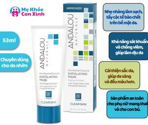 Mặt Nạ tẩy tế bào chết Andalou Naturals Enzyme Thủy Sâm Kombucha 53ml