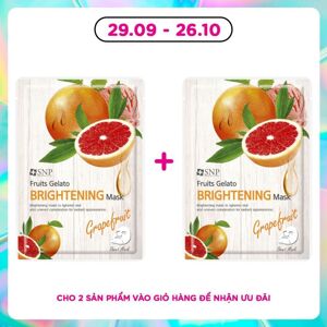 Mặt nạ tinh chất bưởi đông lạnh SNP Fruits Gelato Brightening Mask 25ml