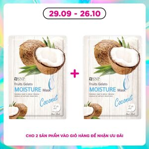 Mặt nạ tinh chất dừa xay đông lạnh SNP Fruits Gelato Moisture Mask 25ml