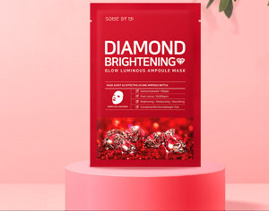 Mặt nạ tinh chất kim cương SNP Diamond Brightening Ampoule Mask 25ml