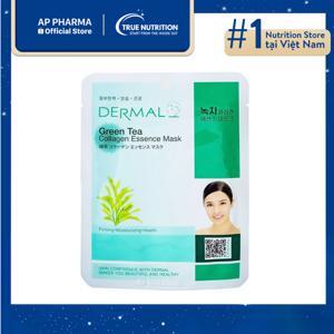 Mặt nạ trà xanh Dermal Green Tea Collagen Essence Mask