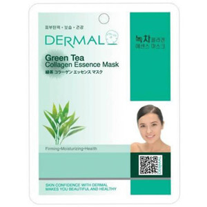 Mặt nạ trà xanh Dermal Green Tea Collagen Essence Mask