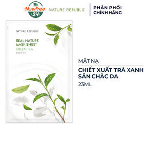 Mặt nạ trà xanh Nature Republic Real Nature Green Tea Mask Sheet 23ml