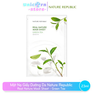 Mặt nạ trà xanh Nature Republic Real Nature Green Tea Mask Sheet 23ml