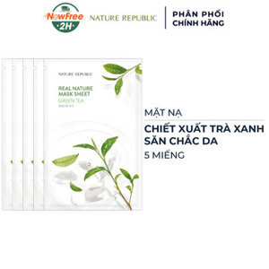 Mặt nạ trà xanh Nature Republic Real Nature Green Tea Mask Sheet 23ml