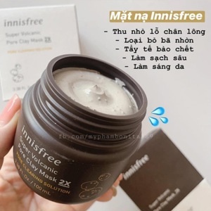 Mặt nạ trị mụn đầu đen Innisfree Super Volcanic Pore Clay 100ml