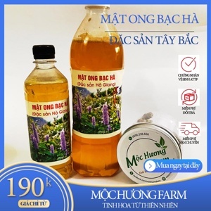 Mật ong bạc hà đồng văn - hà giang chai 350ml