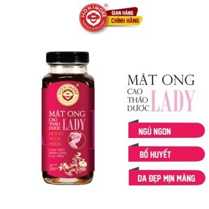 Mật ong cao thảo dược Honimore Lady hũ 310g