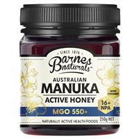 Mật ong Manuka Úc Barnes Naturals Australian Manuka Honey 250g MGO 550+