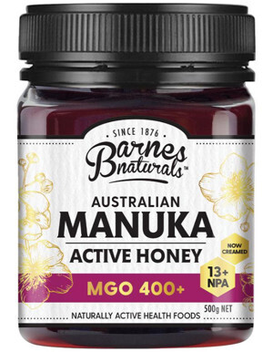 Mật ong Manuka Úc Barnes Naturals Australian Manuka Honey 500g MGO 400+