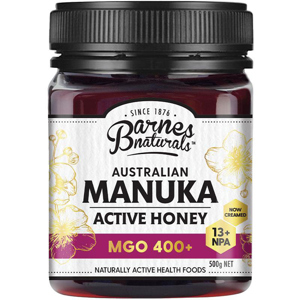 Mật ong Manuka Úc Barnes Naturals Australian Manuka Honey 500g MGO 400+