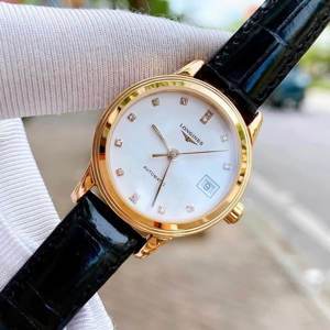 Mặt số đồng hồ được gắn 12 viên Kim cương, tổng số (0.034 carats) L4.274.8.27.2