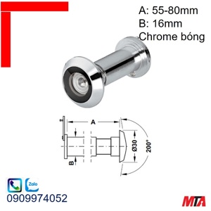 Mắt thần cho cửa gỗ Hafele 959.03.062