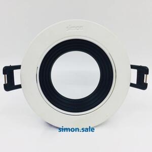 Mặt viền Spotlight KC1 tròn màu trắng viền đen 10° N0424-0233 Simon