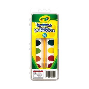 Màu nước vỉ 16 màu (tẩy rửa được) Crayola 5305552007