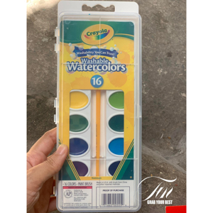 Màu nước vỉ 16 màu (tẩy rửa được) Crayola 5305552007