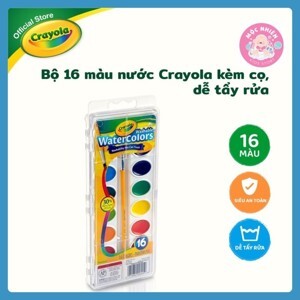 Màu nước vỉ 16 màu (tẩy rửa được) Crayola 5305552007