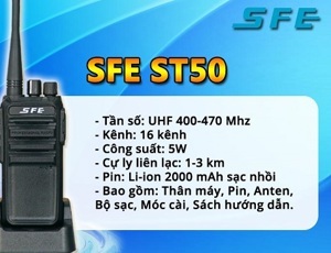 Máy bộ đàm cầm tay SFE ST50