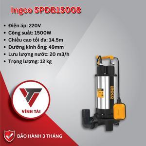 Máy bơm chìm 1500W (2HP) Ingco SPDB15008