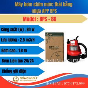 Máy bơm chìm APP BPS-80