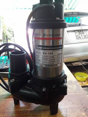 Máy bơm chìm hố móng hút bùn APP SV-1500A - 2HP