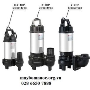 Máy bơm chìm hút bùn loãng, hố móng Evergush EF-05A 1/2HP