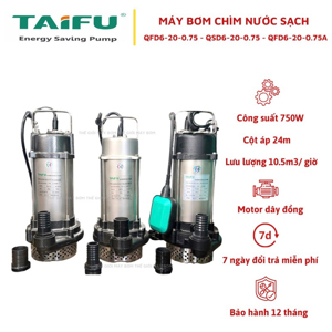 Máy bơm chìm nước sạch Pumpman QFD6-20-0.75