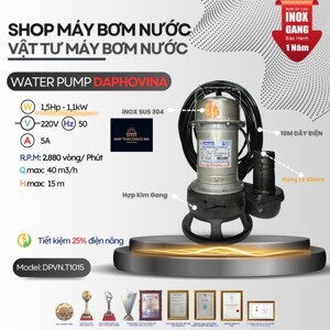 Máy bơm chìm nước thải Daphovina 1.5 hp