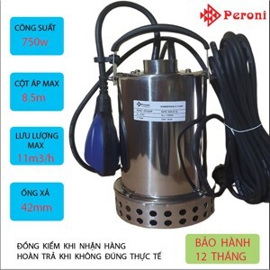 Máy bơm chìm nước thải inox Peroni PR75054R - 0.75kW