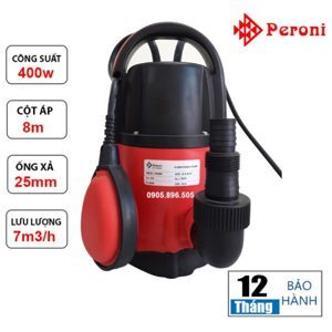 Máy bơm chìm nước thải nhựa Peroni PR4008 400W có phao