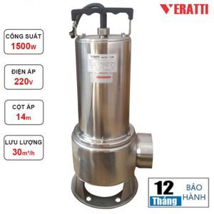 Máy bơm chìm nước thải Veratti VSm-1.5F 1500W