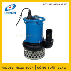 Máy bơm chìm nước thải xây dựng Tsurumi NKZ3-100H 11W (bơm bùn)