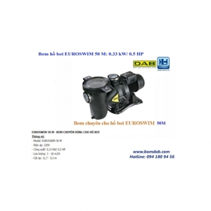 Máy bơm hồ bơi DAB Euroswim 50 M - 0.5HP