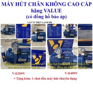 Máy bơm hút chân không Value V-i120SV