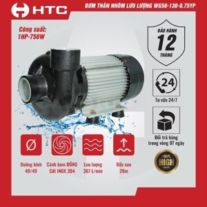 Máy bơm lưu lượng cánh đồng HTC WG50-130-0.75YB - 1HP