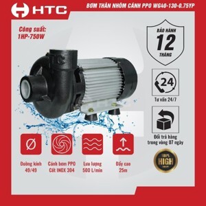 Máy bơm lưu lượng cánh nhựa  HTC WG40-130-0.75YP