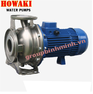 Máy bơm ly tâm trục ngang đầu inox Howaki 3M 40-125/2.2 3HP