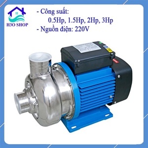 Máy bơm ly tâm trục ngang đầu inox cánh hở Ewara DWO 200 2HP