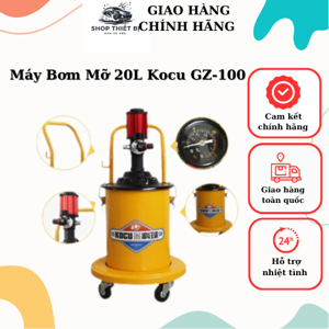 Máy bơm mỡ khí nén Kocu GZ-100 - 20 lít