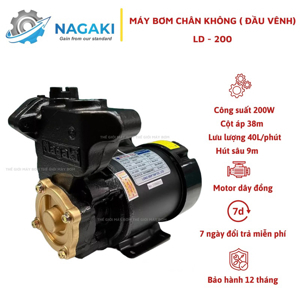 Máy bơm nước bánh răng Nagaki LD-200 200W