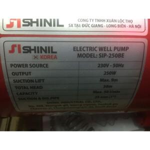 Máy bơm nước chân không Shinil SHIP 250BE 250W