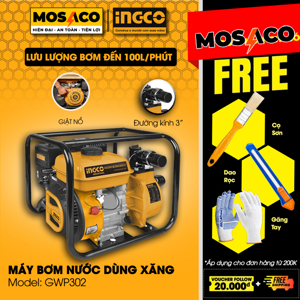 Máy bơm nước dùng xăng Ingco GWP302 - 7HP