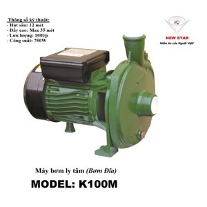 Máy bơm nước ly tâm Sealand K 100M (K100M) - 750W