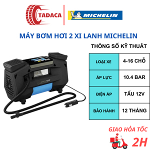 Máy bơm ô tô, bơm khí nén siêu tốc Michelin 12314