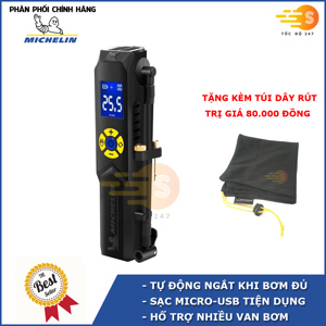 Máy bơm ô tô, bơm khí nén siêu tốc Michelin 12314