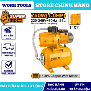 Máy bơm phun tự động Ingco JPT07508 - 750W