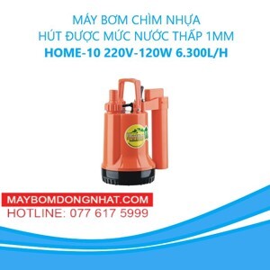 Máy bơm tăng áp đầu inox, thân bằng gang Home-10