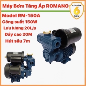 Máy bơm tăng áp mini Romano RM150A