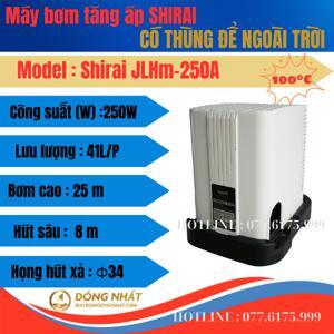 Máy bơm tăng áp Shirai JLHm-250A - 200W, nắp chụp